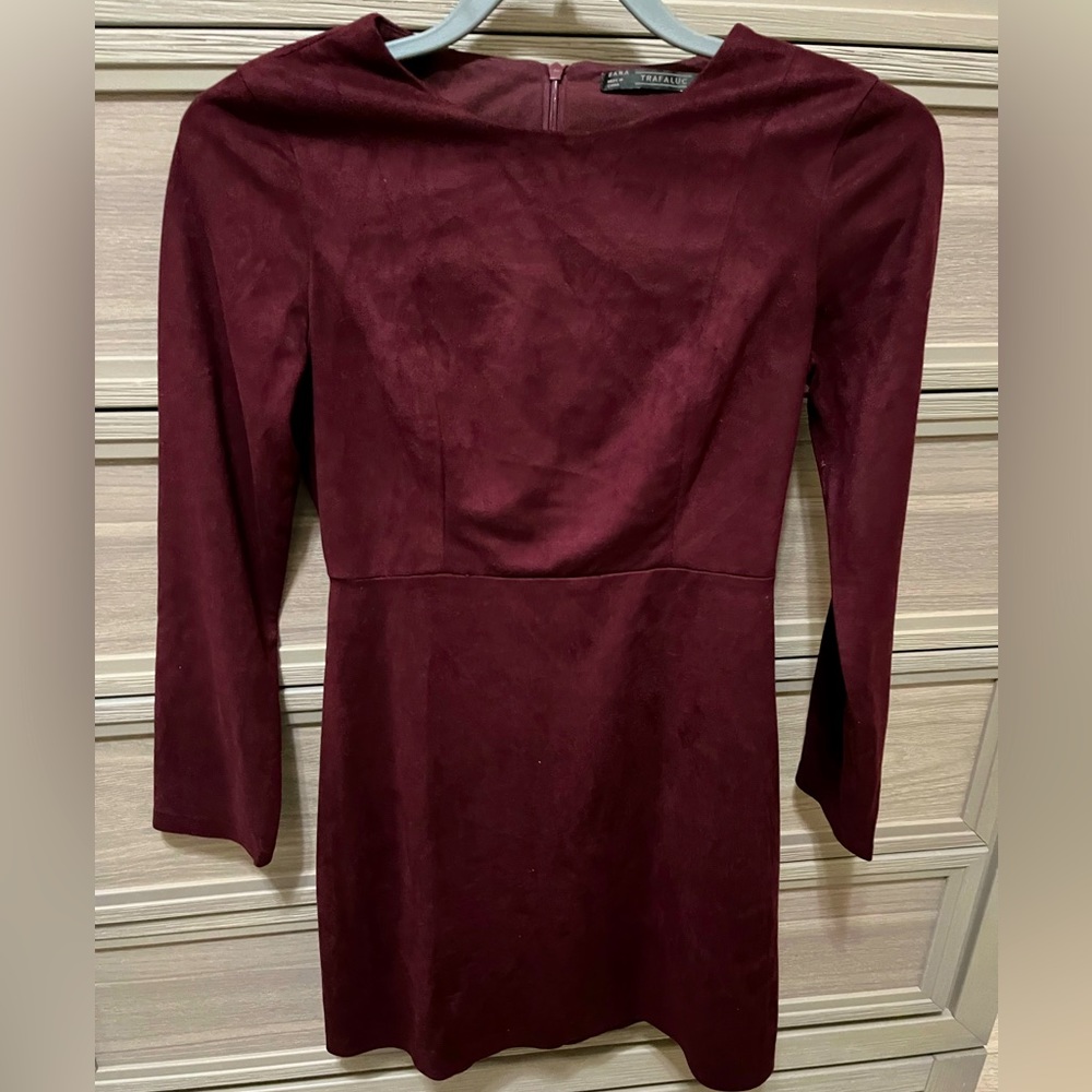 Gorgeous Zara Trafaluc Suede-like dress